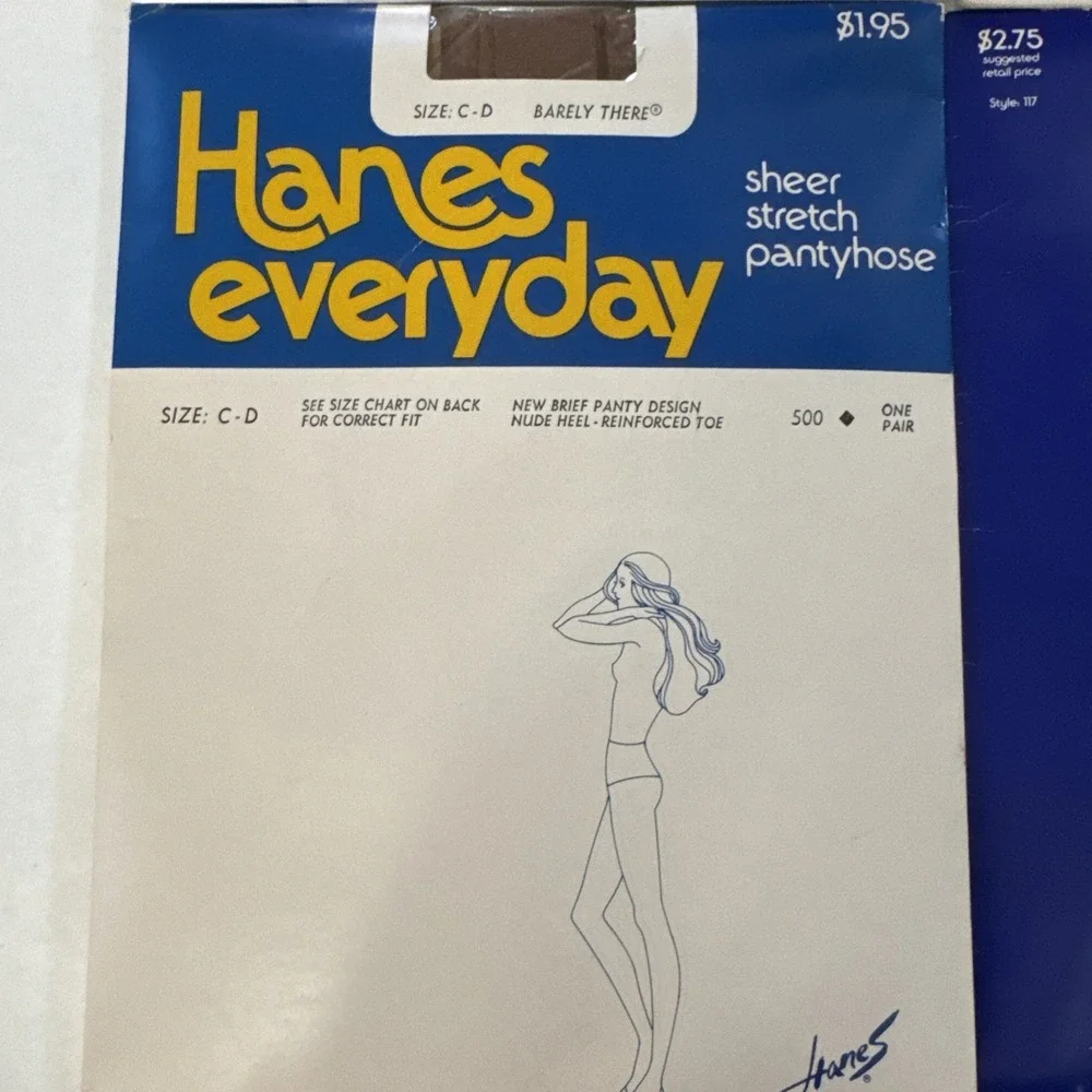 4 Hanes Pantyhose Size CD Silk Re-elections Black Navy Tan Control‎ Top Rein Toe